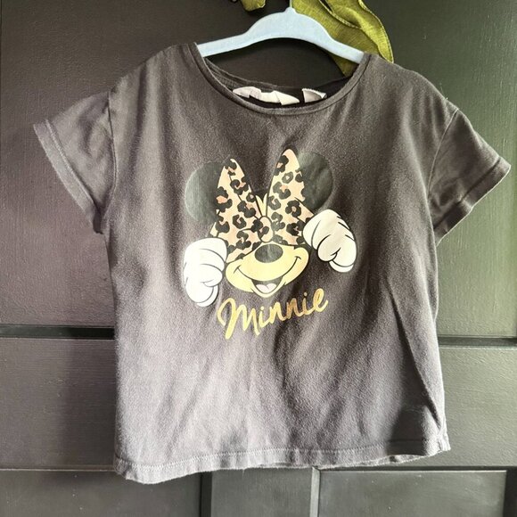 ✨H&M Girls SET Cheetah Denim Skirt w/Matching Disney Minnie Mouse T-Shirt(3T)✨ - Picture 3 of 5